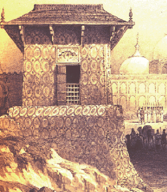 پڪي قلعي ۾ ميرن جي چوياري جو اڳوڻو ڏيک