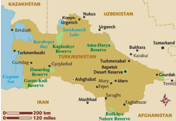 ترڪمانستان جو نقشو